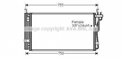 AVA QUALITY COOLING ka5210d -  Конденсатор, кондиционер